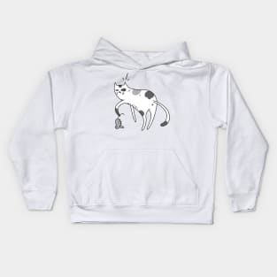 Funny cat and mouse Kids Hoodie